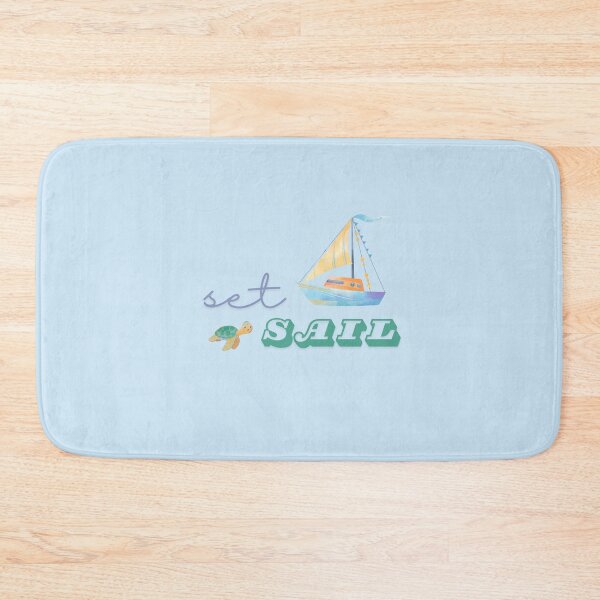 Item preview, Set Sail Boat and Turtle designed and sold by moodiemerch.
