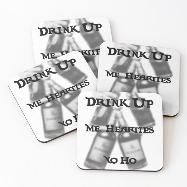 Item preview, Drink Up Me Hearties Yo Ho – Pirate Rum Bottles Vintage Nautical Design designed and sold by inallusha.