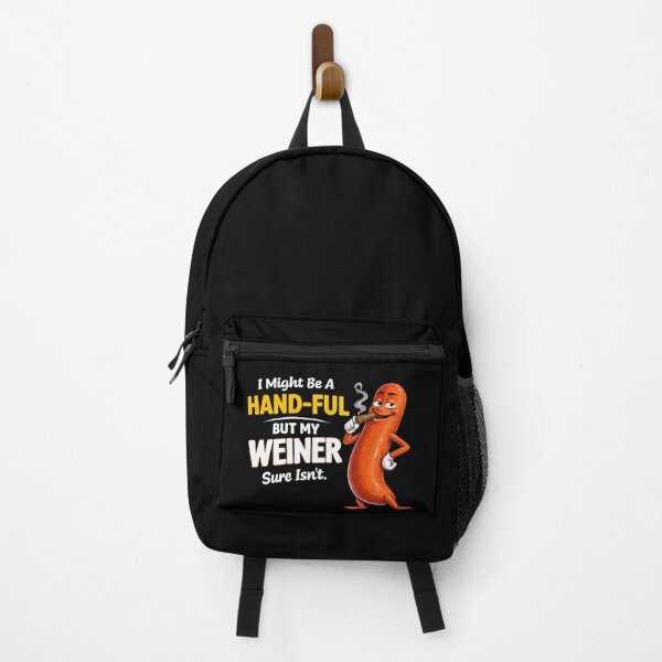 Item preview, I Might Be A Handful But My Wiener Isn’t, Sarcastic Dirty Humor T-Shirt, Adult Meme Tee, Funny Wiener Joke Shirt designed and sold by VibeOffline Studio.