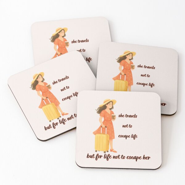 Item preview, She Travels So Life Does Not Escape Her designed and sold by Inkworksbyshery.
