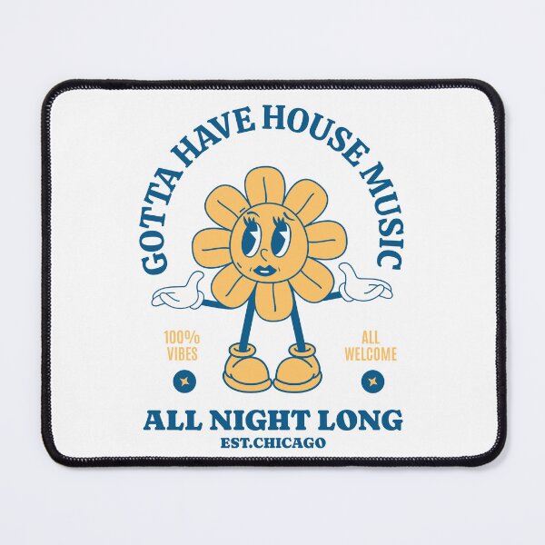 Item preview, HOUSE MUSIC - Gotta Have Floral (Blue) designed and sold by Discothreadz.