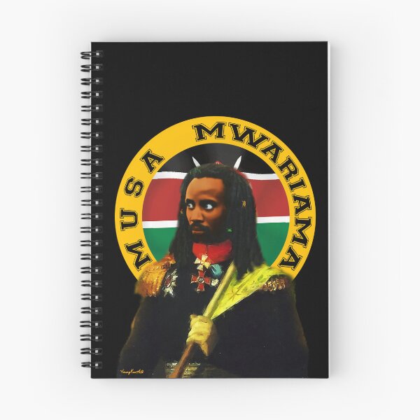 Item preview, Musa Mwariama - Mau Mau Field Marshal Kenya Independence Mashujaa day gift designed and sold by Youngkev-arts.