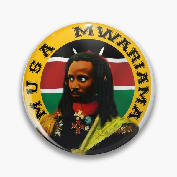 Item preview, Musa Mwariama - Mau Mau Field Marshal Kenya Independence Mashujaa day gift designed and sold by Youngkev-arts.