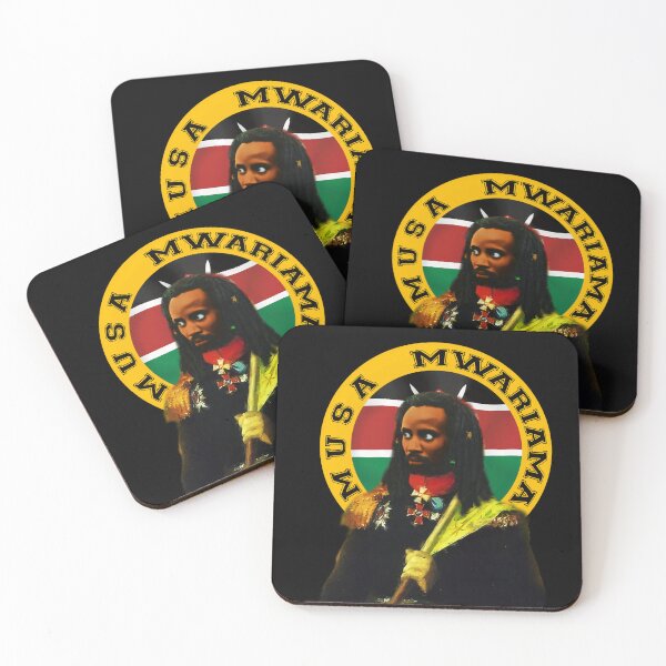 Item preview, Musa Mwariama - Mau Mau Field Marshal Kenya Independence Mashujaa day gift designed and sold by Youngkev-arts.