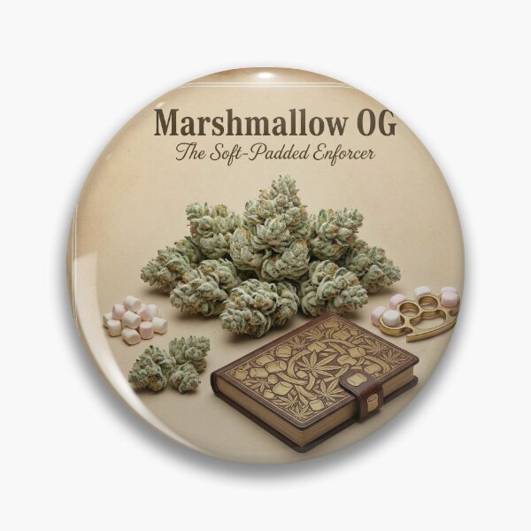 Item preview, MARSHMALLOW OG: THE VELVET IRON FIST | VINTAGE BOTANICAL ARCHIVE POSTER designed and sold by The Cannabis Chronicles.