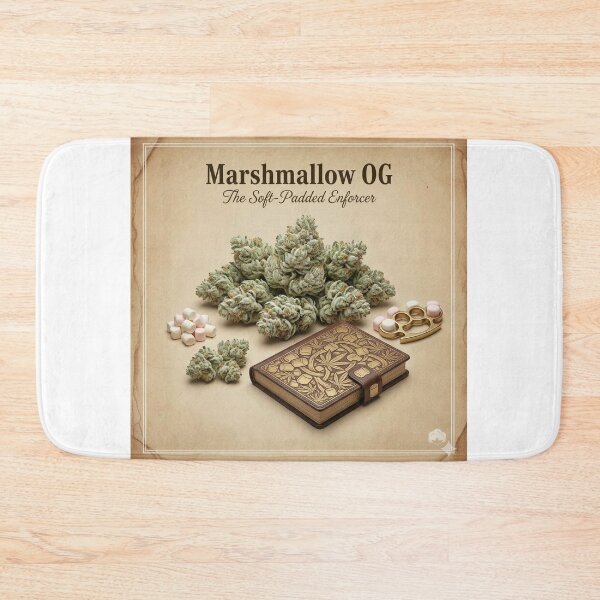 Item preview, MARSHMALLOW OG: THE VELVET IRON FIST | VINTAGE BOTANICAL ARCHIVE POSTER designed and sold by The Cannabis Chronicles.