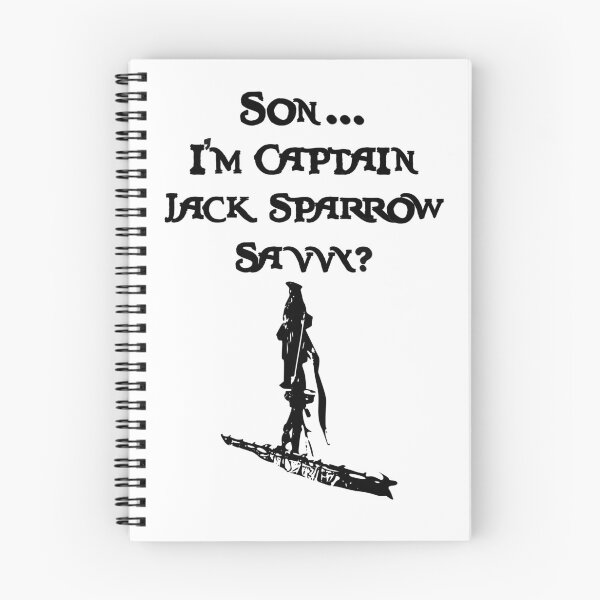 Item preview, “Son, I’m Captain Jack Sparrow” – Pirate Quote Funny Typography Design designed and sold by inallusha.