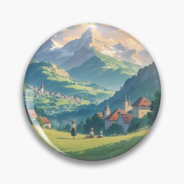 Artikelvorschau, Goldenes Licht auf dem Berg entworfen und verkauft von LofiHorizon.