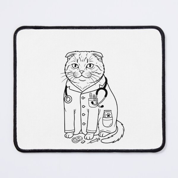 Item preview, Trust Me, I’m a Doctor - Professional Cattor designed and sold by pigeon-blue.
