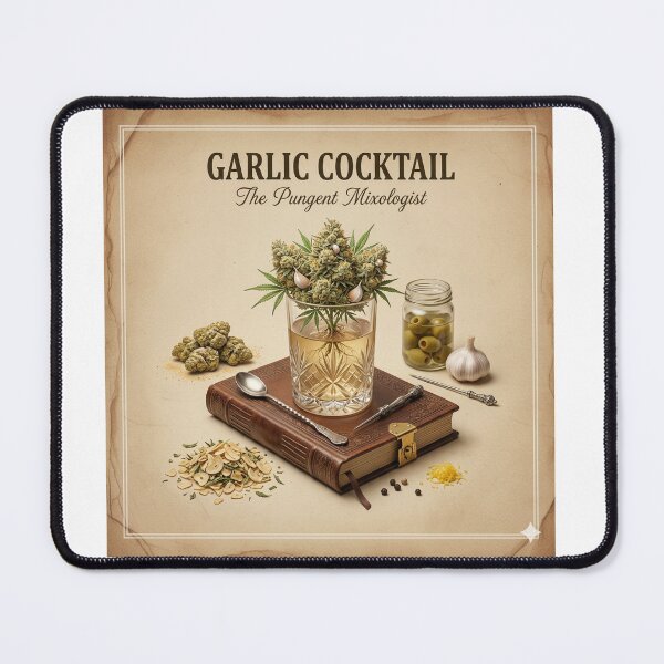 Item preview, GARLIC COCKTAIL: THE UMAMI MASTERPIECE | VINTAGE BOTANICAL ARCHIVE POSTER designed and sold by The Cannabis Chronicles.
