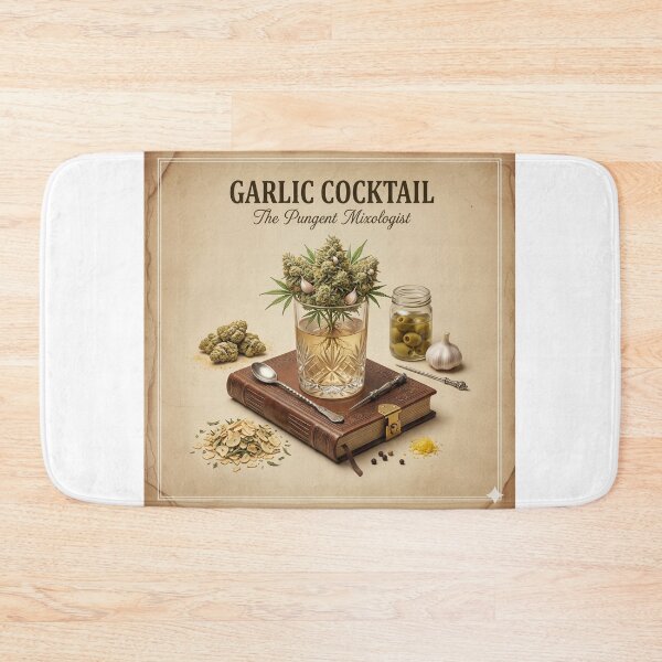 Item preview, GARLIC COCKTAIL: THE UMAMI MASTERPIECE | VINTAGE BOTANICAL ARCHIVE POSTER designed and sold by The Cannabis Chronicles.