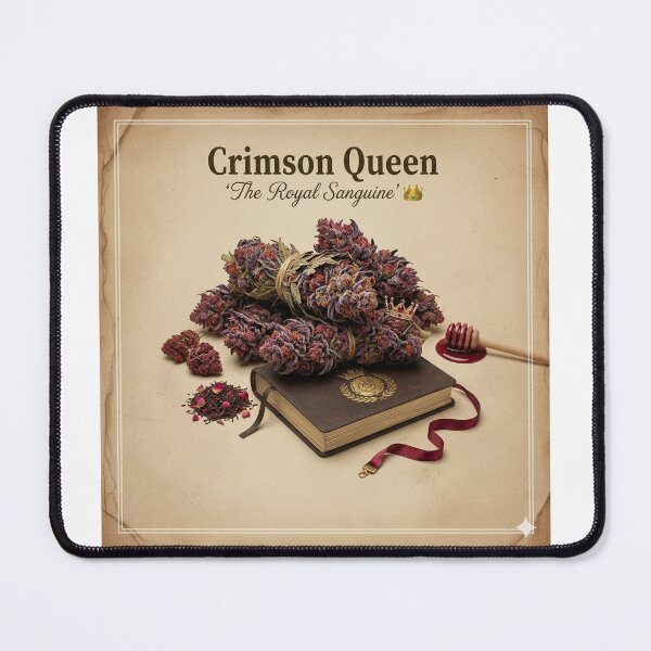 Item preview, CRIMSON QUEEN: THE ANTHOCYANIN REGENT | VINTAGE BOTANICAL ARCHIVE POSTER designed and sold by The Cannabis Chronicles.