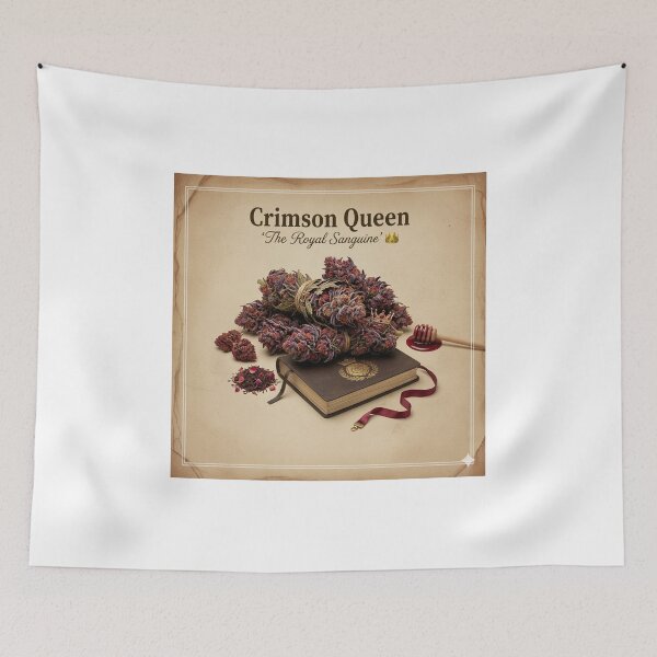 Item preview, CRIMSON QUEEN: THE ANTHOCYANIN REGENT | VINTAGE BOTANICAL ARCHIVE POSTER designed and sold by The Cannabis Chronicles.