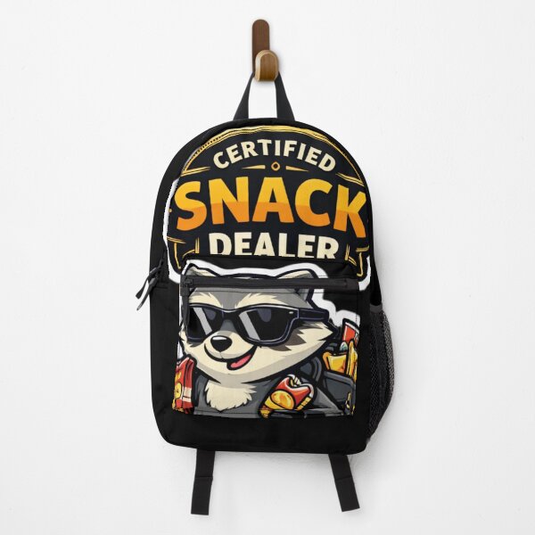 Item preview, Certified Snack Dealer Raccoon – Funny Trash Panda Meme Sticker designed and sold by Naturalite19.