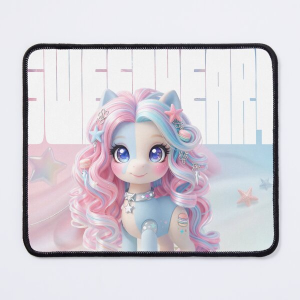 Item preview, Lollipop Sweetheart Pony, Cute Candy Fantasy Character, Pastel Kawaii Art, Soft Aesthetic Design designed and sold by Marcin Jozwiak.