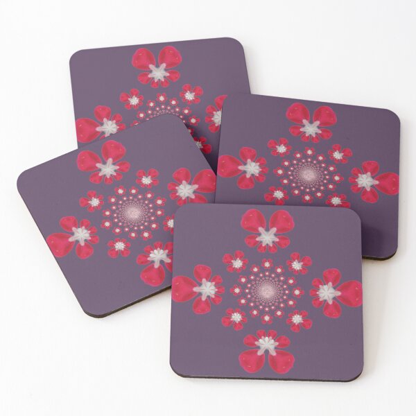 Item preview, Red Mandala Flower – Symmetrical Floral Art designed and sold by SilentBloomLab.