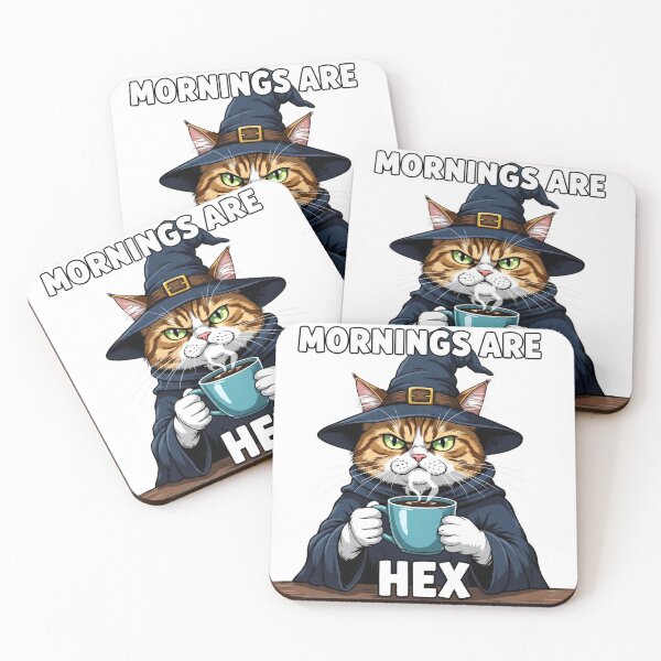 Item preview, Wizard cat Mornings are Hex designed and sold by Robo-Mart Smart Shopping.