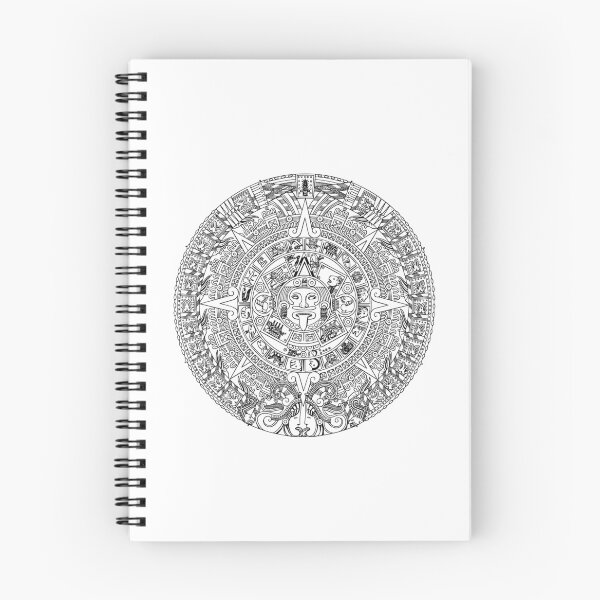 Item preview, MAYAN CALENDAR AZTEC SHIELD ON WHITE designed and sold by EPIC DESIGN PROS.