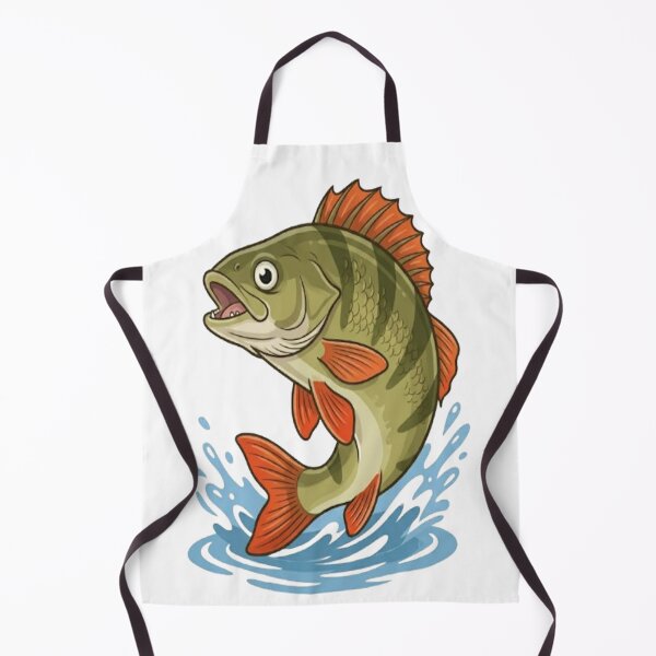 Item preview, European Perch Classic Cartoon - Vibrant Fishing Art designed and sold by ClaussShop.