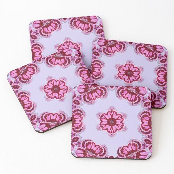 Item preview, Soft Pink Floral Mandala - Minimal Botanical Pattern designed and sold by SilentBloomLab.