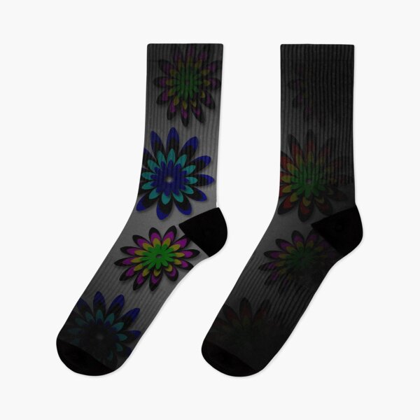 Item preview, Colorful Floral Pattern with Gradient Background Design designed and sold by IntelliMindDesigns.
