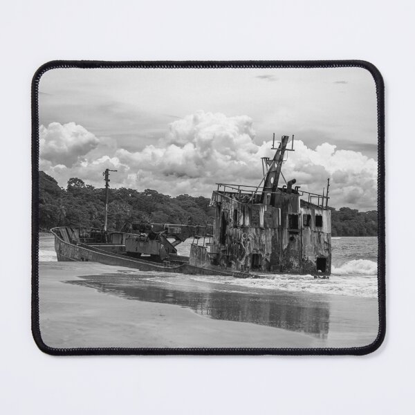 Item preview, Yicel Shipwreck BW designed and sold by WrightDesignsUS.