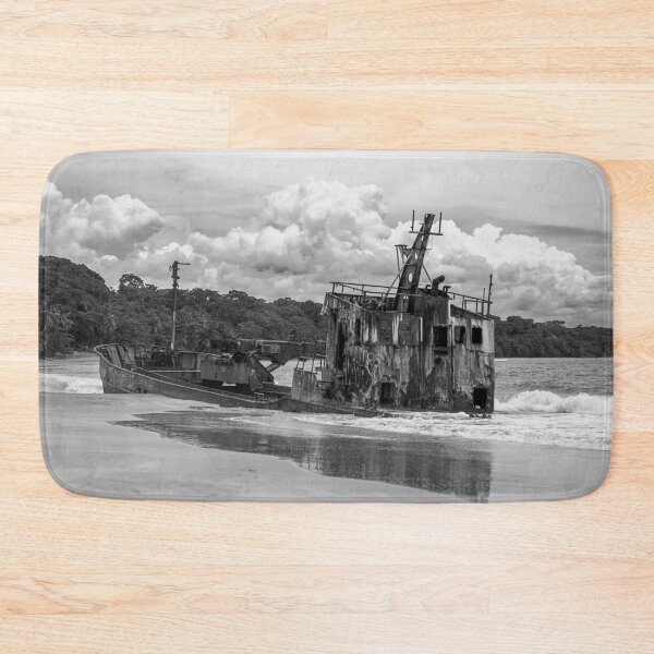 Item preview, Yicel Shipwreck BW designed and sold by WrightDesignsUS.
