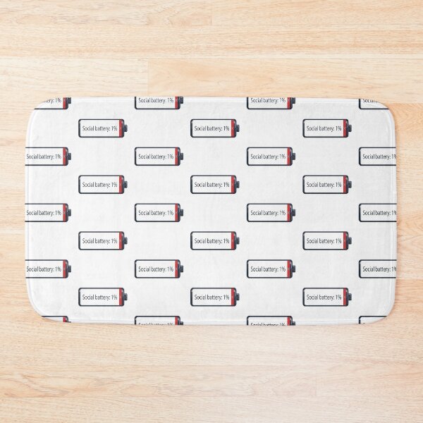 Item preview, Social Battery 1 Percent Low Energy Introvert designed and sold by BestChoiceService.
