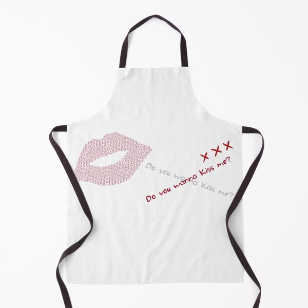 Item preview, Do You Wanna Kiss Me? Typography Lip Design – Romantic Aesthetic Art designed and sold by NANTONAKU〜なんとなく〜.