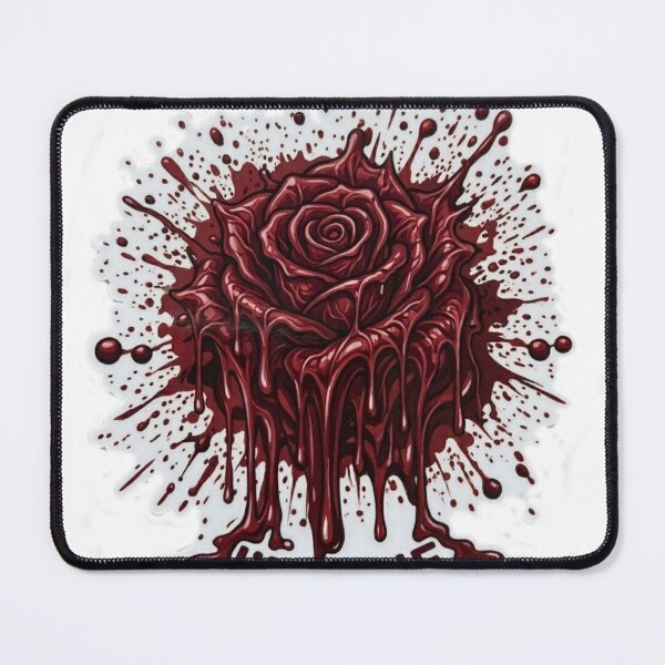 Item preview, I'M FINE - Bloody Rose Dark Humor Aesthetic Sticker designed and sold by AbeerVibesArt.