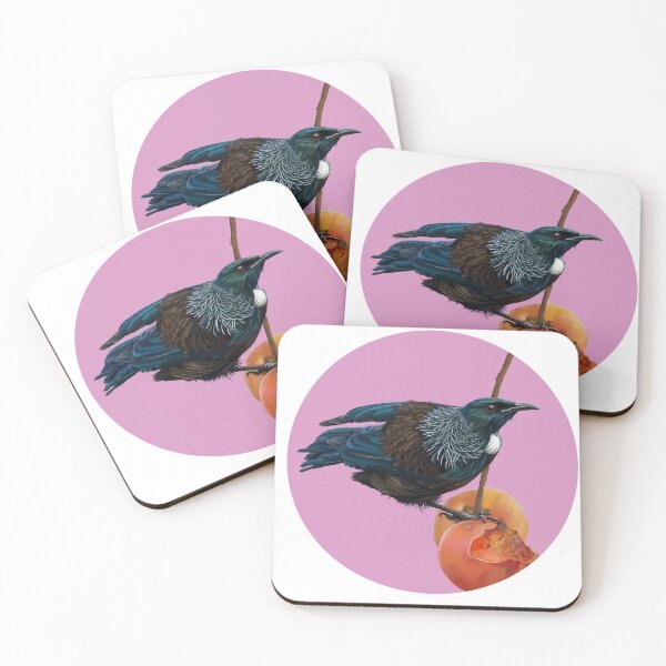 Item preview, New Zealand Tui on a persimmon tree designed and sold by Kathysg.