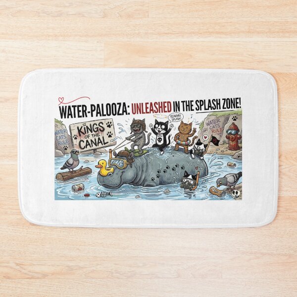 Item preview, HIPPO HAVOC & CANAL CATS designed and sold by taratyanprint.