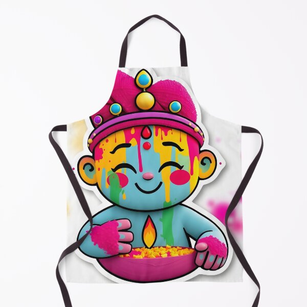 Item preview, Holi Blue Character Sticker designed and sold by Teewave-Ashish.