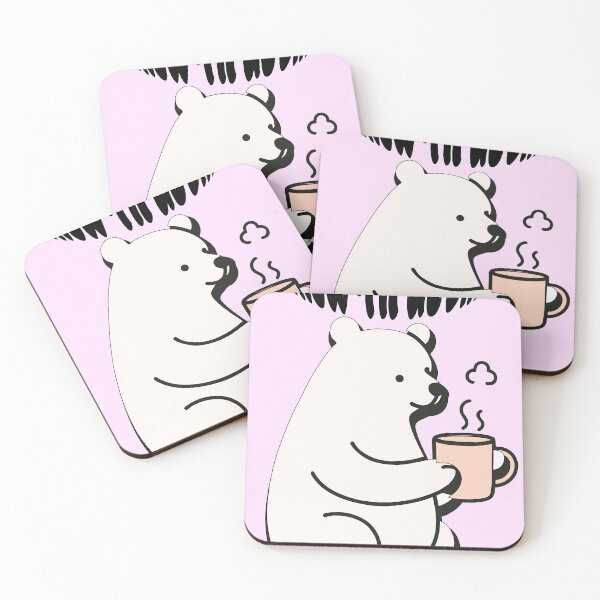 Item preview, Cute Polar Bear Coffee Pun Illustration designed and sold by BestChoiceService.