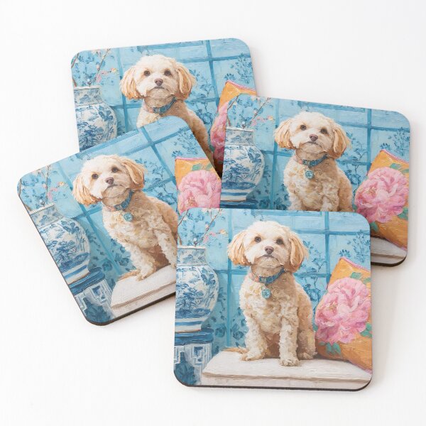 Item preview, Preppy Multipoo in blue chinoiserie room designed and sold by SophieClimaArt.
