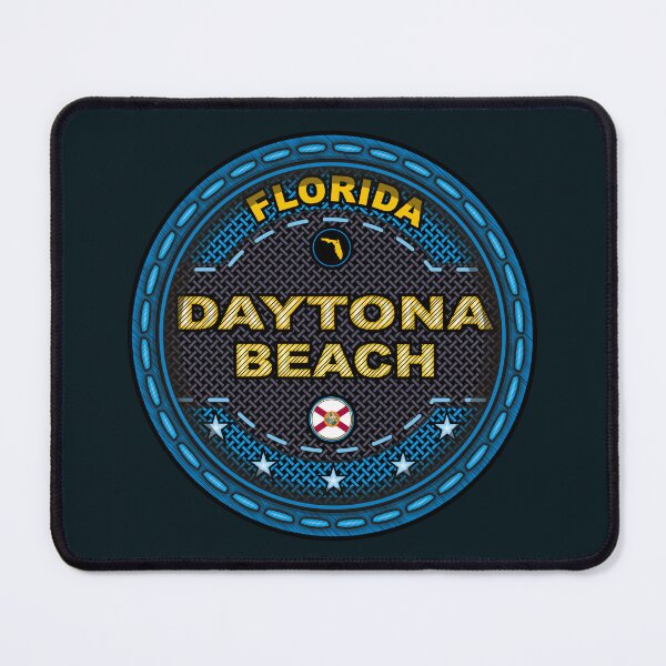 Item preview, Daytona Beach Florida FL stitching effect blue designed and sold by studioss76.
