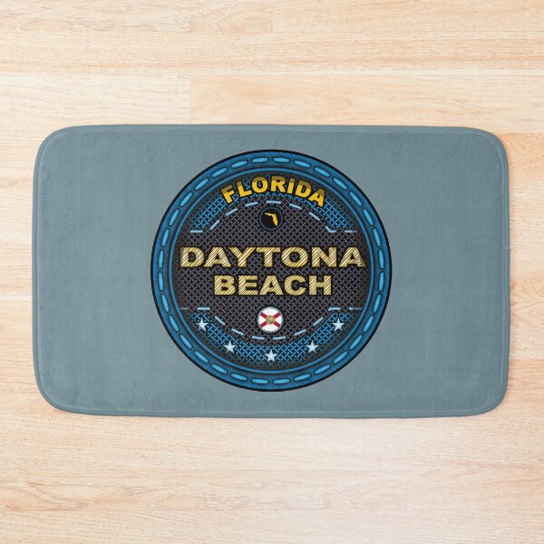 Item preview, Daytona Beach Florida FL stitching effect blue designed and sold by studioss76.