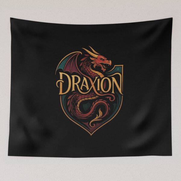 Item preview, Draxion Dragon Design, Fire Dragon Shirt, Fantasy Beast, Mythical Dragon, Medieval Warrior, RPG Dragon Art, Legendary Creature Gift designed and sold by Typologystudios.