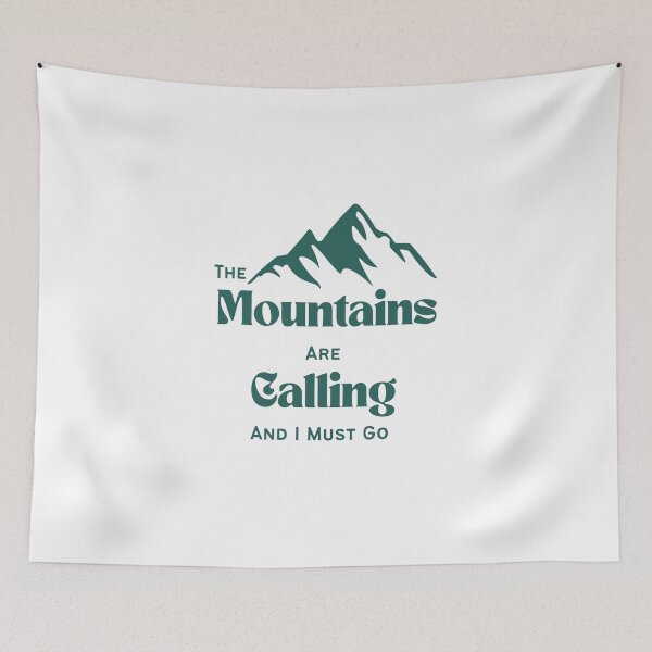 Item preview, The Mountains Are Calling and I Must Go designed and sold by Inkworksbyshery.