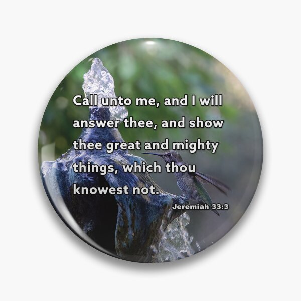 Item preview, Jeremiah 33:3 Call unto me Hummingbird photograph designed and sold by InsprtnlArtbyDP.