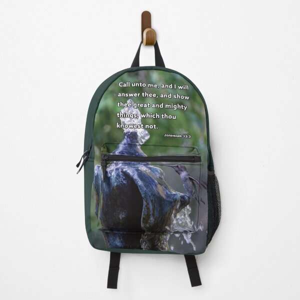 Item preview, Jeremiah 33:3 Call unto me Hummingbird photograph designed and sold by InsprtnlArtbyDP.