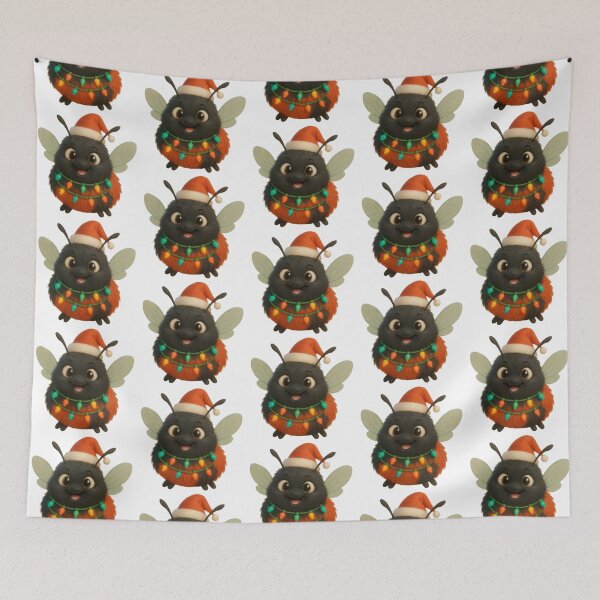 Item preview, Christmas Red Tailed Cuckoo Bumblebee designed and sold by Sillytoe.