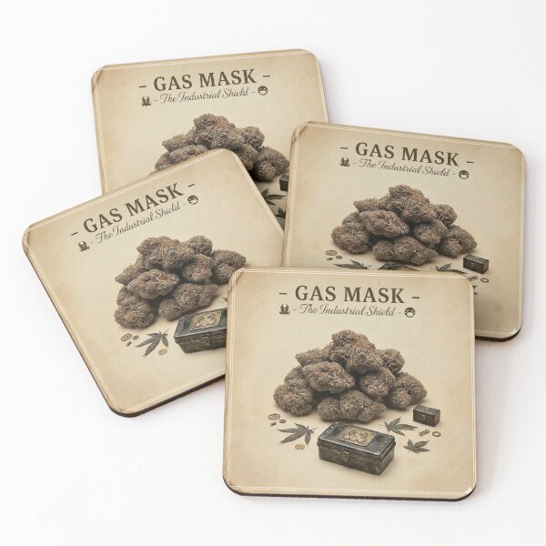 Item preview, GAS MASK: THE RAW CHEMICAL SHIELD | VINTAGE BOTANICAL ARCHIVE POSTER designed and sold by The Cannabis Chronicles.
