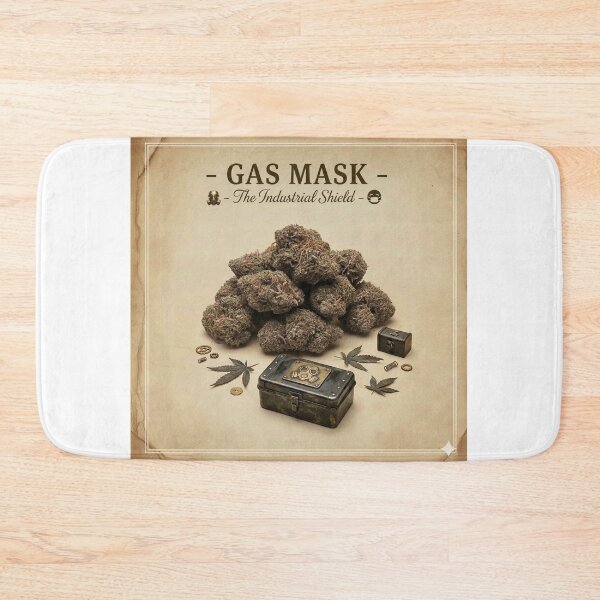 Item preview, GAS MASK: THE RAW CHEMICAL SHIELD | VINTAGE BOTANICAL ARCHIVE POSTER designed and sold by The Cannabis Chronicles.