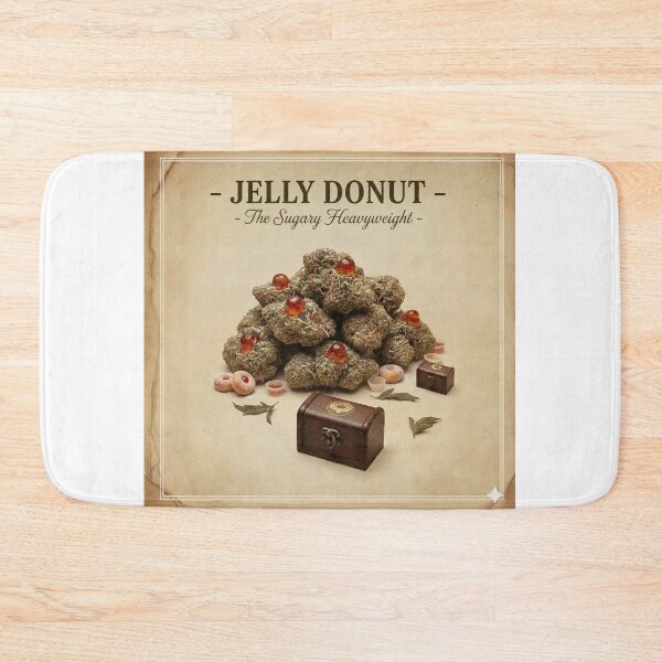Item preview, JELLY DONUT: THE DESSERT FUEL FINALE | VINTAGE BOTANICAL ARCHIVE POSTER designed and sold by The Cannabis Chronicles.