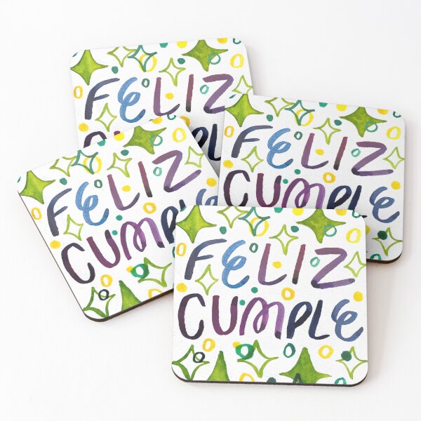 Item preview, tarjeta de feliz cumpleaños (pintada a mano) - hand painted birthday card designed and sold by mnastudios.