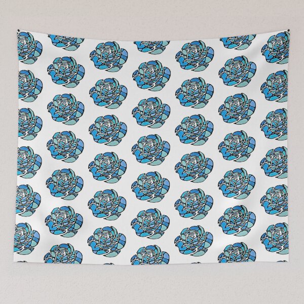 Item preview, Blue Stained Glass Rose designed and sold by PudgeMuffin Creations.