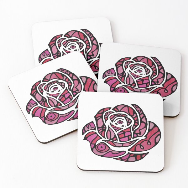 Item preview, Pink Stained Glass Rose designed and sold by PudgeMuffin Creations.