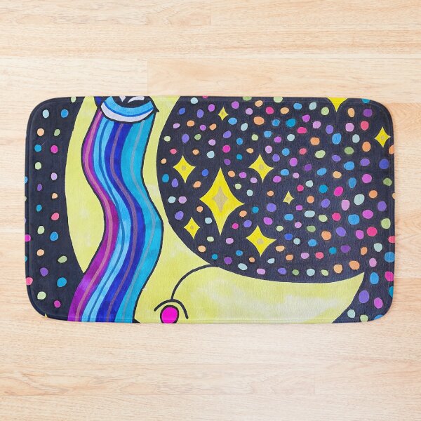 Item preview, Trippy Crescent Moon Crying Rainbow Tears designed and sold by artbyalette.