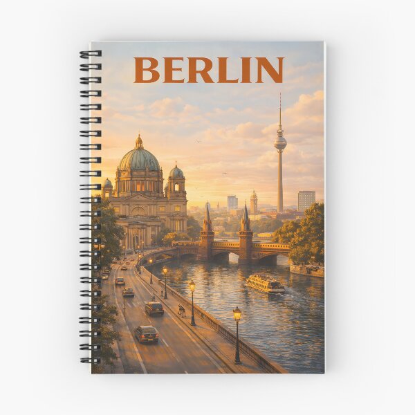 Item preview, Berlin Sunset Retro Design – Warm City Aesthetic designed and sold by ArtYouFeel.
